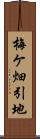 梅ケ畑引地 Scroll