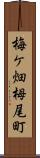 梅ケ畑栂尾町 Scroll