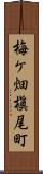 梅ケ畑槇尾町 Scroll