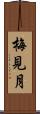 梅見月 Scroll
