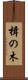 楫の木 Scroll