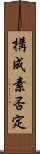 構成素否定 Scroll