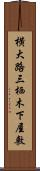 横大路三栖木下屋敷 Scroll