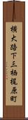横大路下三栖梶原町 Scroll