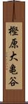 樫原大亀谷 Scroll