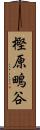 樫原鴫谷 Scroll