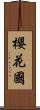 櫻花國 Scroll