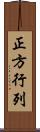 正方行列 Scroll