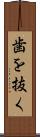 歯を抜く Scroll