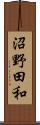 沼野田和 Scroll