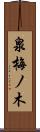 泉梅ノ木 Scroll