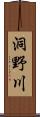 洞野川 Scroll