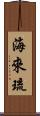 海來琉 Scroll