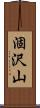 涸沢山 Scroll