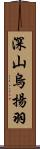 深山烏揚羽 Scroll
