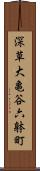 深草大亀谷六躰町 Scroll