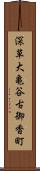 深草大亀谷古御香町 Scroll