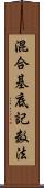 混合基底記数法 Scroll