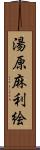 湯原麻利絵 Scroll