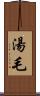 湯毛 Scroll