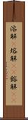 溶解(P) Scroll