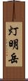 灯明岳 Scroll