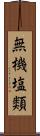 無機塩類 Scroll