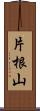 片根山 Scroll