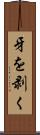 牙を剥く Scroll