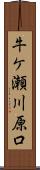 牛ケ瀬川原口 Scroll