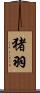 猪羽 Scroll