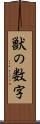 獣の数字 Scroll