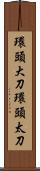 環頭大刀 Scroll