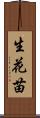 生花苗 Scroll