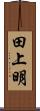 田上明 Scroll