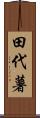 田代薯 Scroll