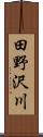 田野沢川 Scroll