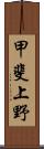 甲斐上野 Scroll