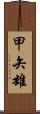 甲矢雄 Scroll