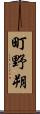 町野朔 Scroll