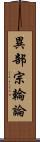 異部宗輪論 Scroll