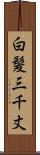白髪三千丈 Scroll