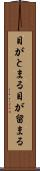 目がとまる Scroll