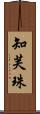知芙珠 Scroll