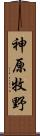 神原牧野 Scroll