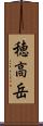 穂高岳 Scroll