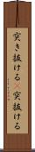 突き抜ける(P) Scroll