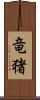 竜猪 Scroll