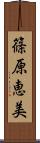 篠原恵美 Scroll