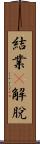 結業卽解脫 Scroll